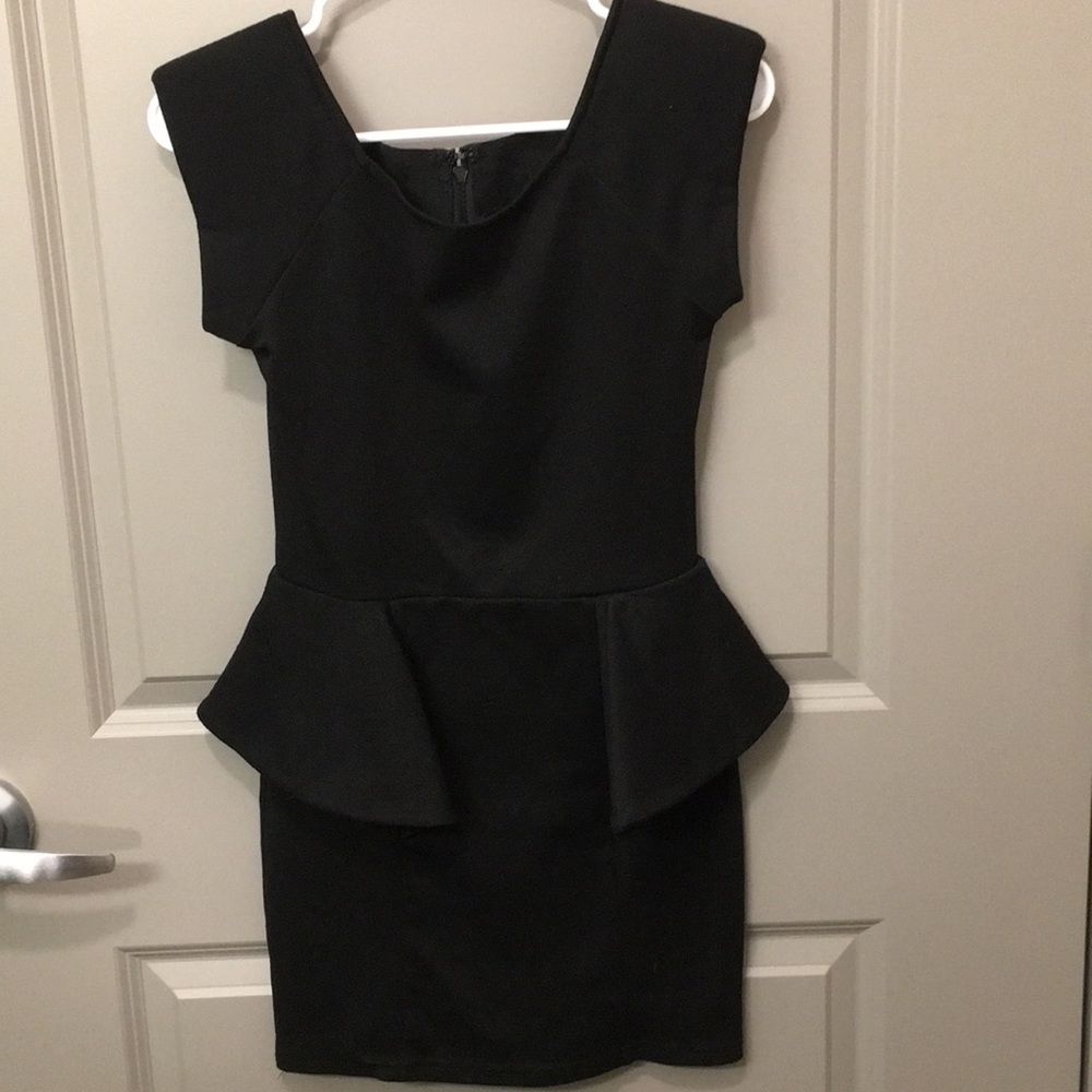 Black Peplum Dress